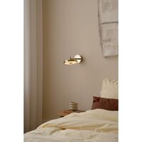 Asteria Wall Lamp Short & Hardwired Polished Brass