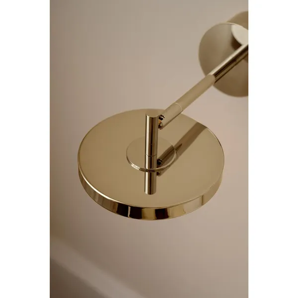 Asteria Wall Lamp Short & Hardwired Polished Brass