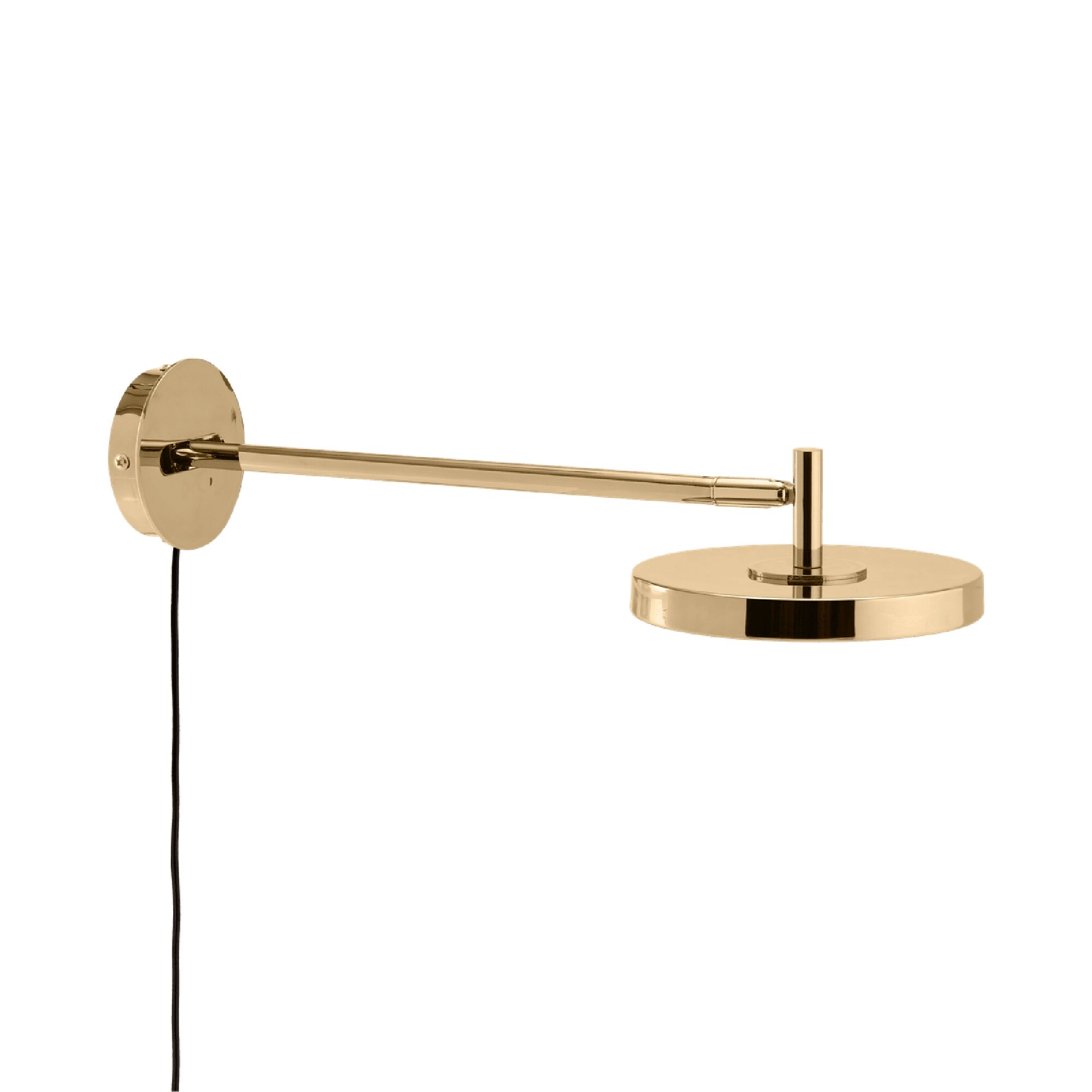 Asteria Vegglampe Lang Polert Messing