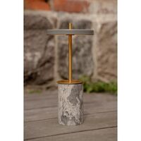 Asteria Move Tragbare Lampe Mini Grau Marmor/ Messing