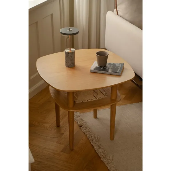 Asteria Move Tragbare Lampe Mini Grau Marmor/ Messing