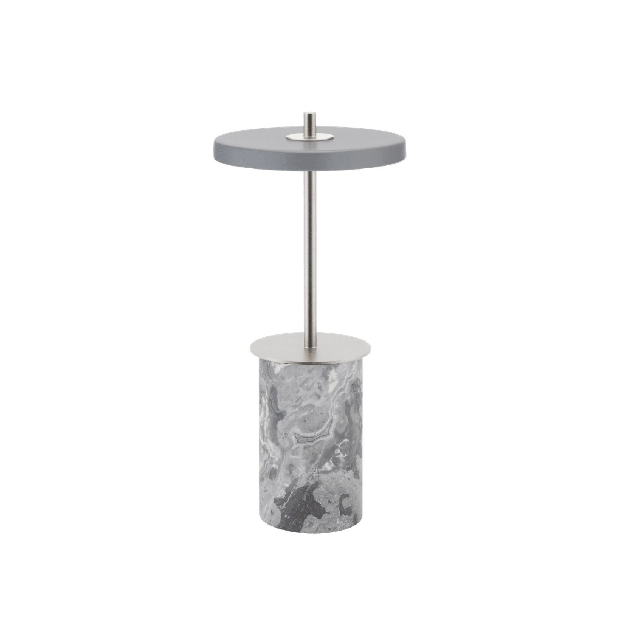 Asteria Move Transportabel Lampe Mini Gr Marmor/Stl