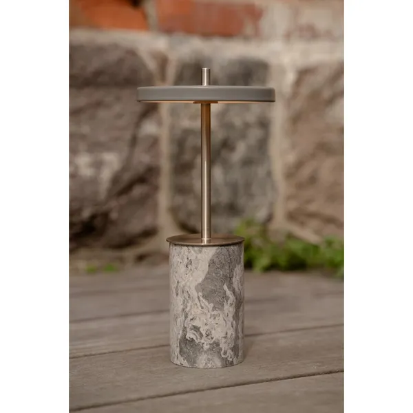 Asteria Move Transportabel Lampe Mini Grå Marmor/Stål