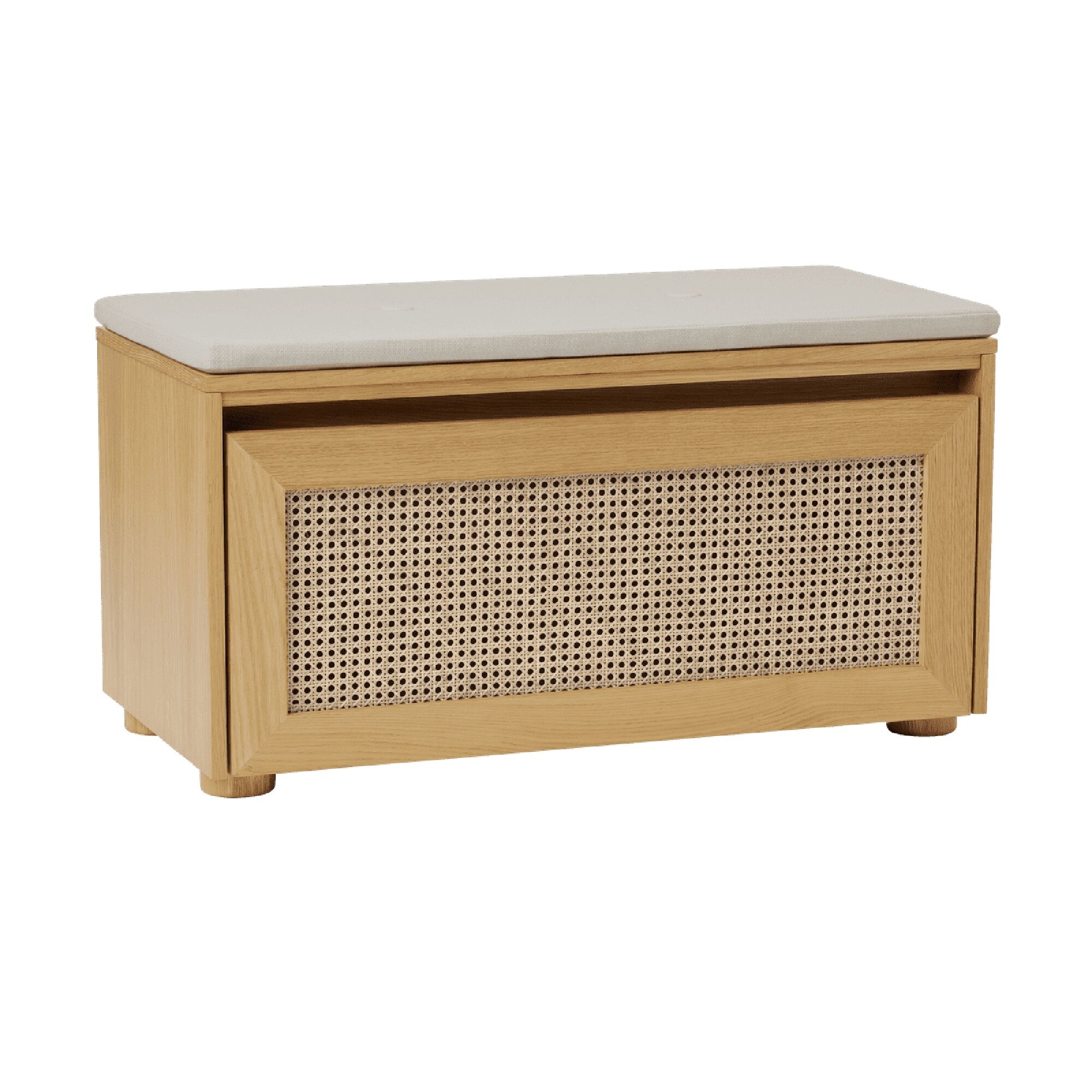 Hideaway Venetian Kabinet Med Dør & Hylde Eg/White Sand