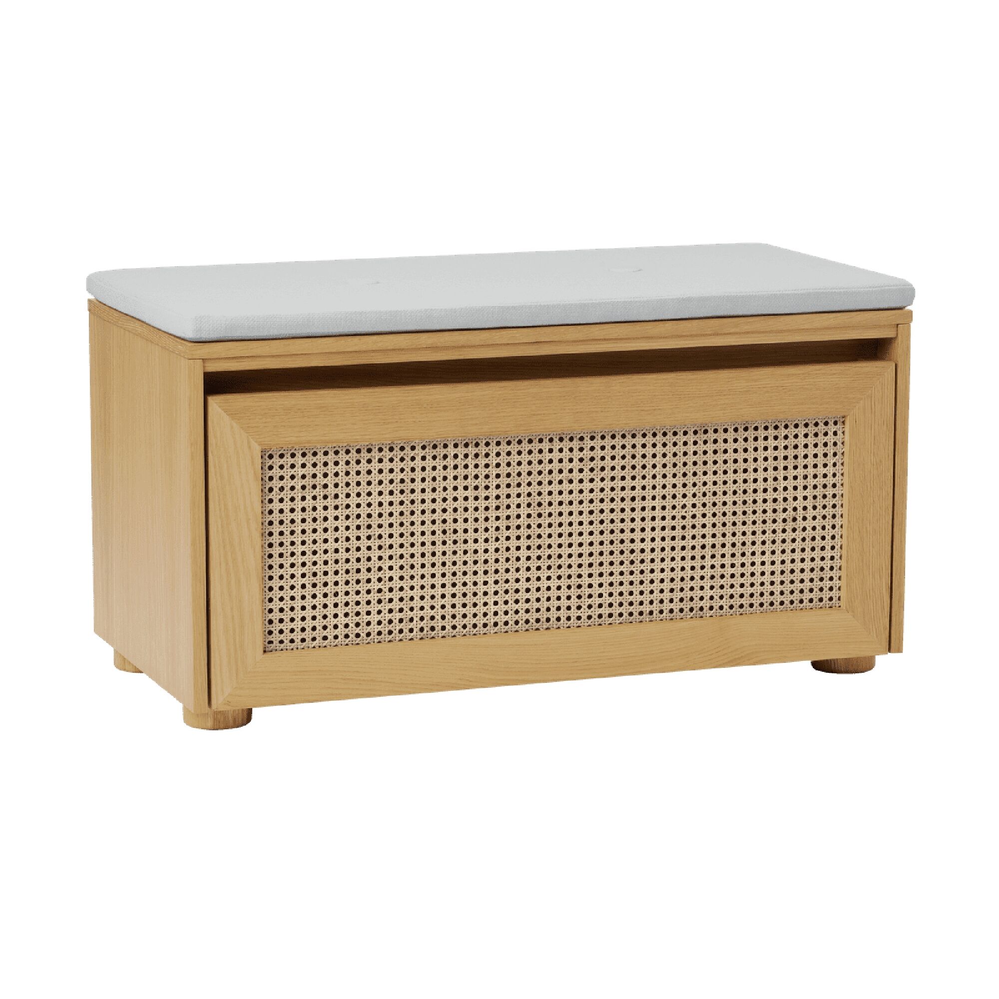 Hideaway Venetian Kabinet Med Dør & Hylde Eg/Sterling