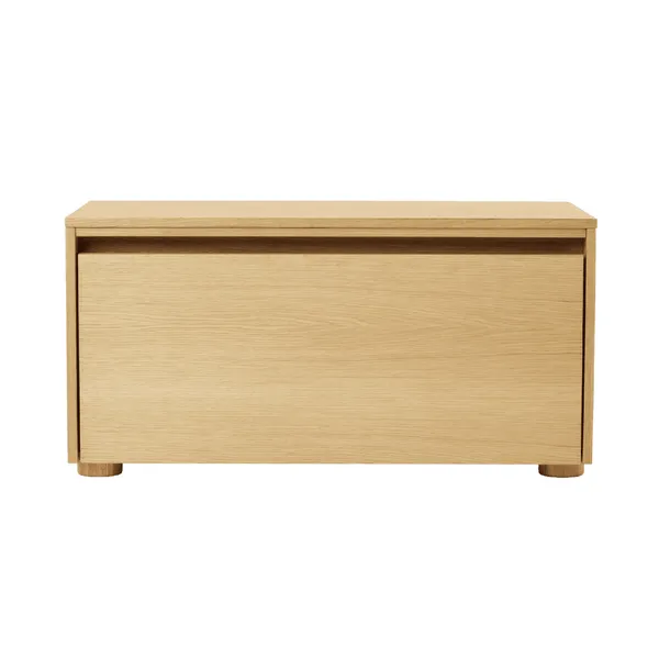 Hideaway Veneered Cabinet With Door & Shelf Oak