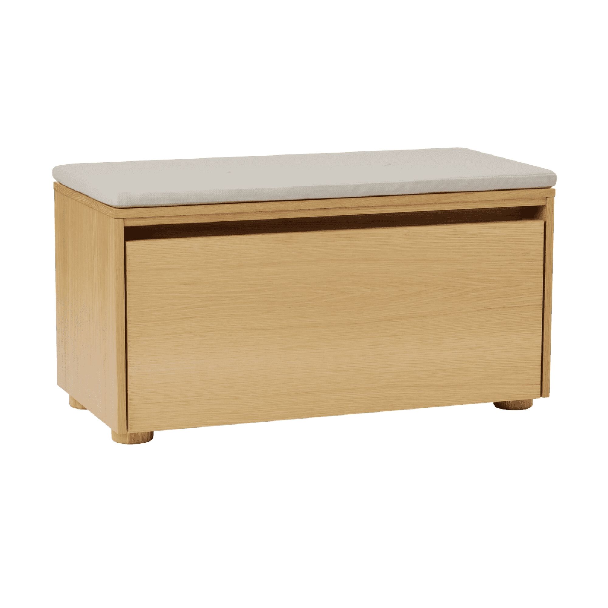 Hideaway Veneered Kabinet Med Dør & Hylde Eg/White Sand