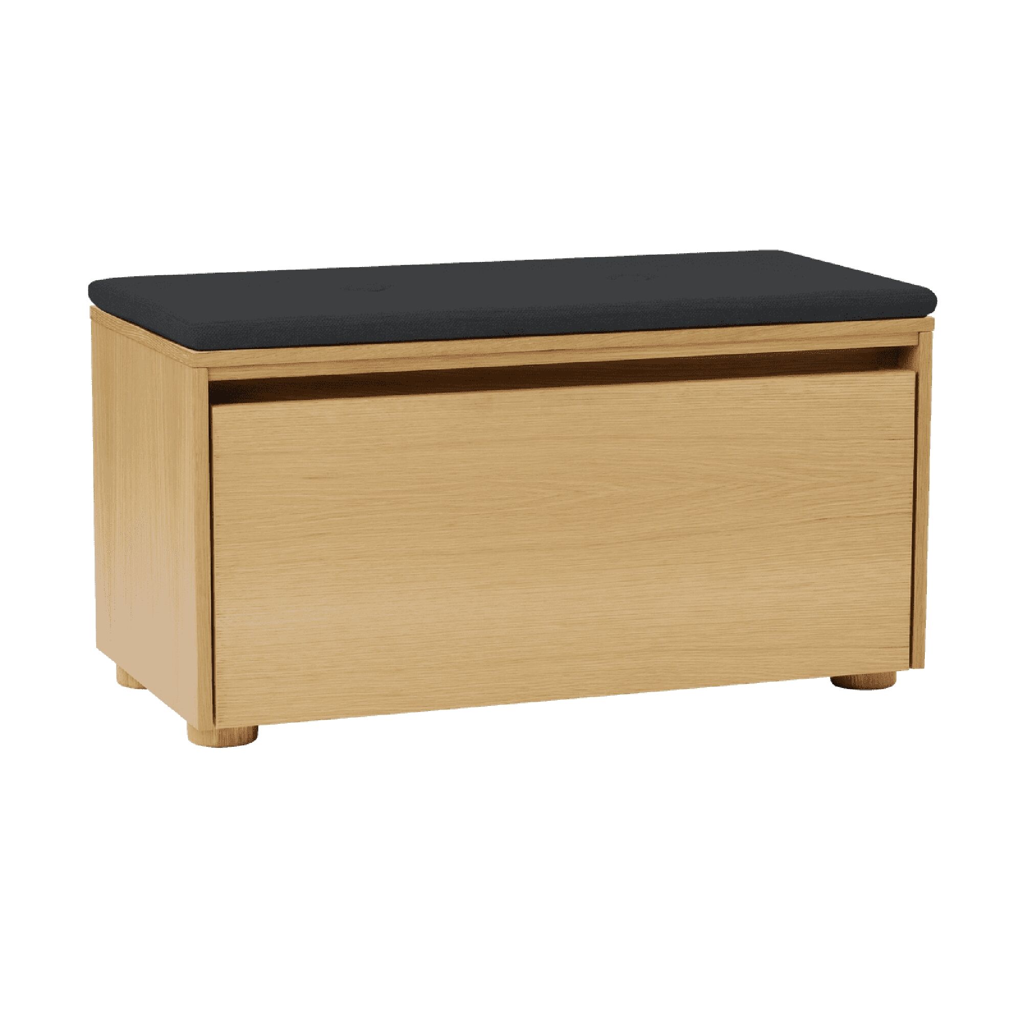 Hideaway Veneered Kabinet Med Dør & Hylde Eg/Shadow