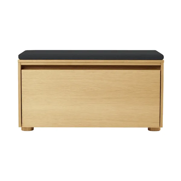 Hideaway Veneered Cabinet With Door & Shelf Oak/Shadow