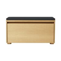 Hideaway Veneered Cabinet With Door & Shelf Oak/Shadow
