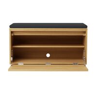 Hideaway Veneered Cabinet With Door & Shelf Oak/Shadow