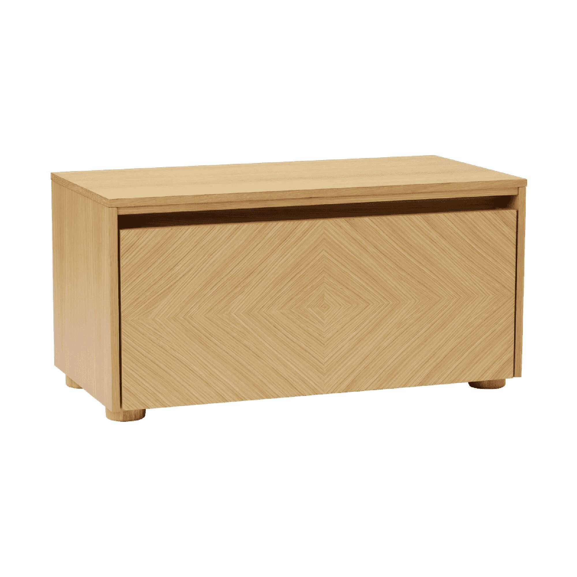Hideaway Grid Kabinet Med Dør & Hylde Eg