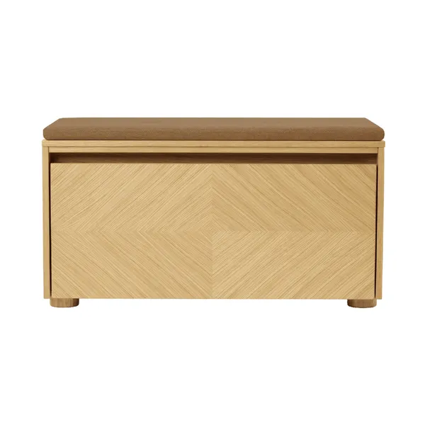Hideaway Grid Kast met Deur en Plank Eiken/suikerbruin