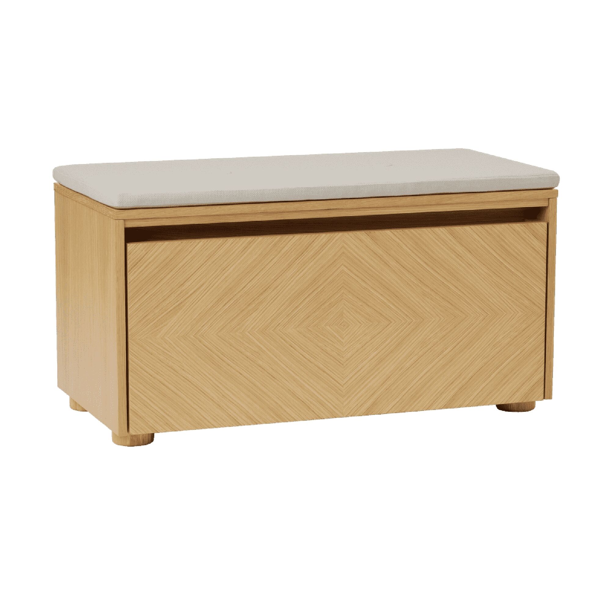 Hideaway Grid Kabinet Med Dør & Hylde Eg/White Sand