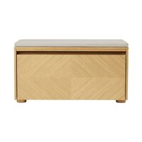 Hideaway Grid Kast met Deur en Plank Eiken/wit Zand
