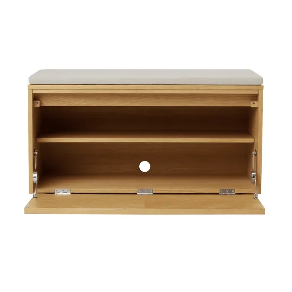 Hideaway Grid Kast met Deur en Plank Eiken/wit Zand