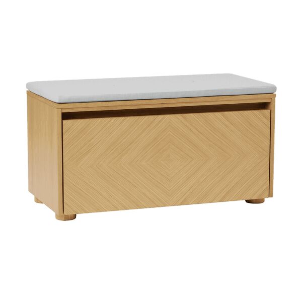 Hideaway Grid Schrank mit Tür und Regal Eiche/Sterling