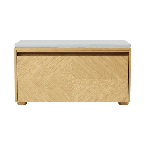 Hideaway Grid Schrank mit Tür und Regal Eiche/Sterling