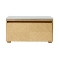 Hideaway Grid Schrank mit Tür und Regal Eiche/Sterling