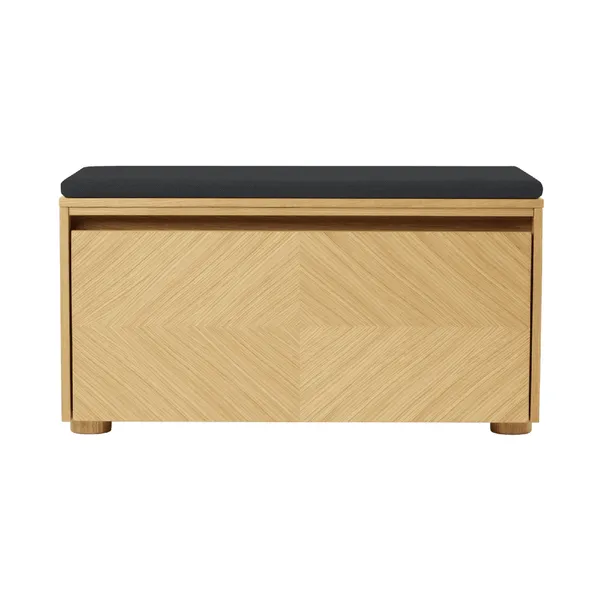 Hideaway Grid Cabinet With Door & Shelf Oak/Shadow