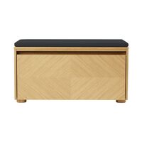 Hideaway Grid Cabinet With Door & Shelf Oak/Shadow