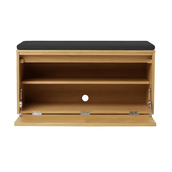 Hideaway Grid Cabinet With Door & Shelf Oak/Shadow
