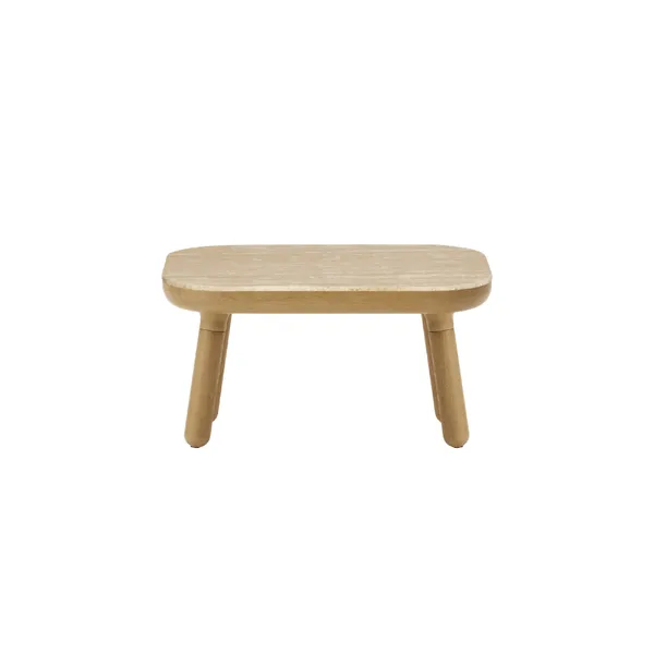 Paff Sidebord Lav Eik/Travertin