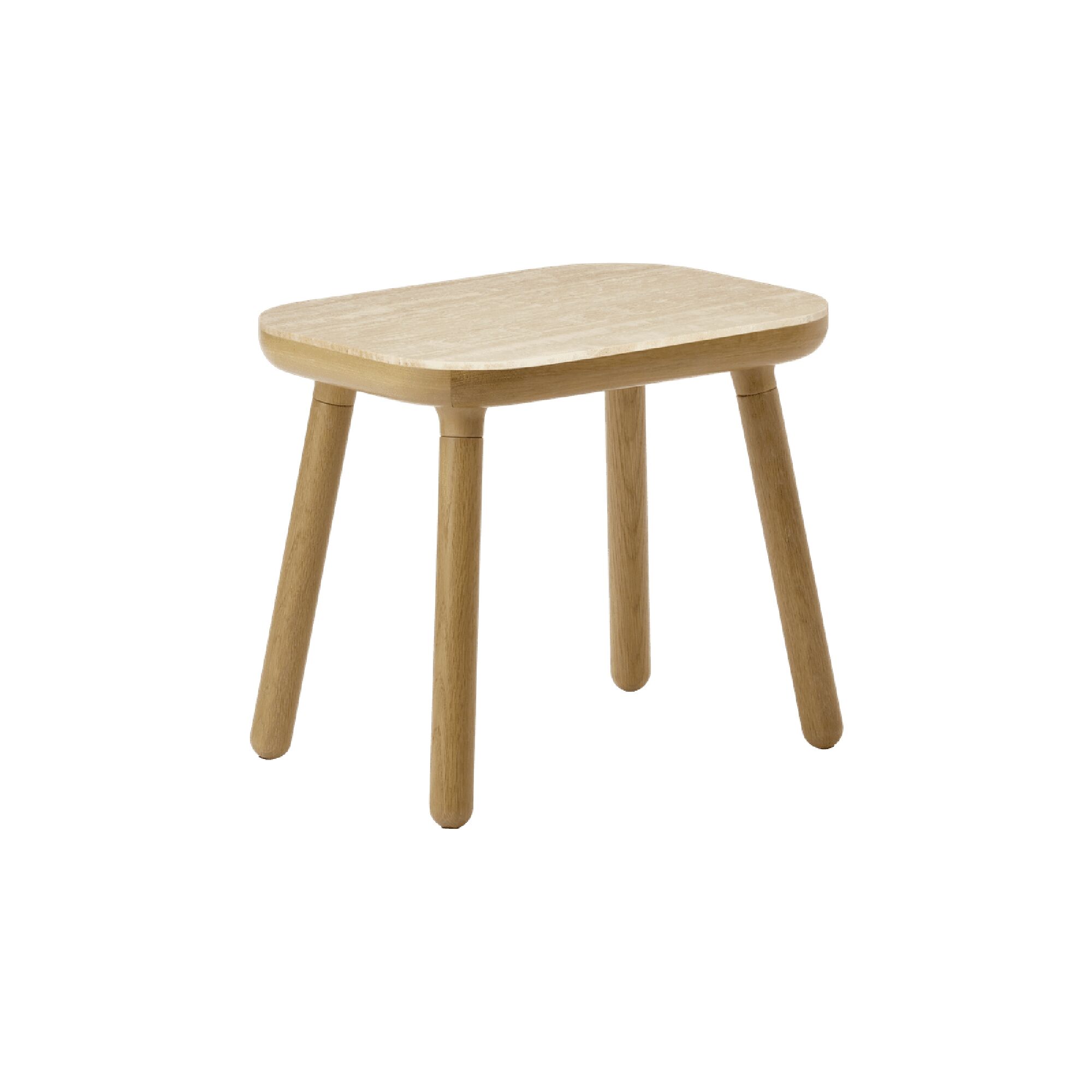 Paff Sidebord Høy Eik/Travertin