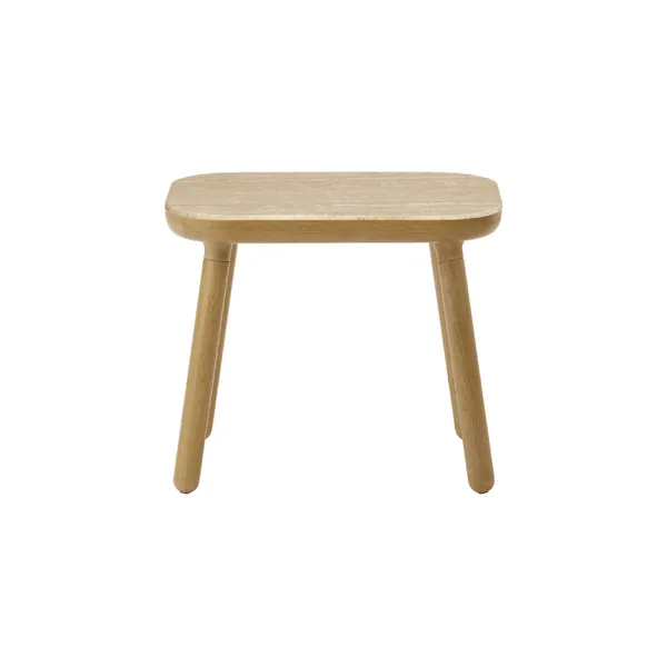 Paff Side Table High Oak/Travertine