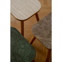 Paff Side Table Low Oak/Emperador