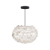 Eos Pendant With Rosette Medium Black