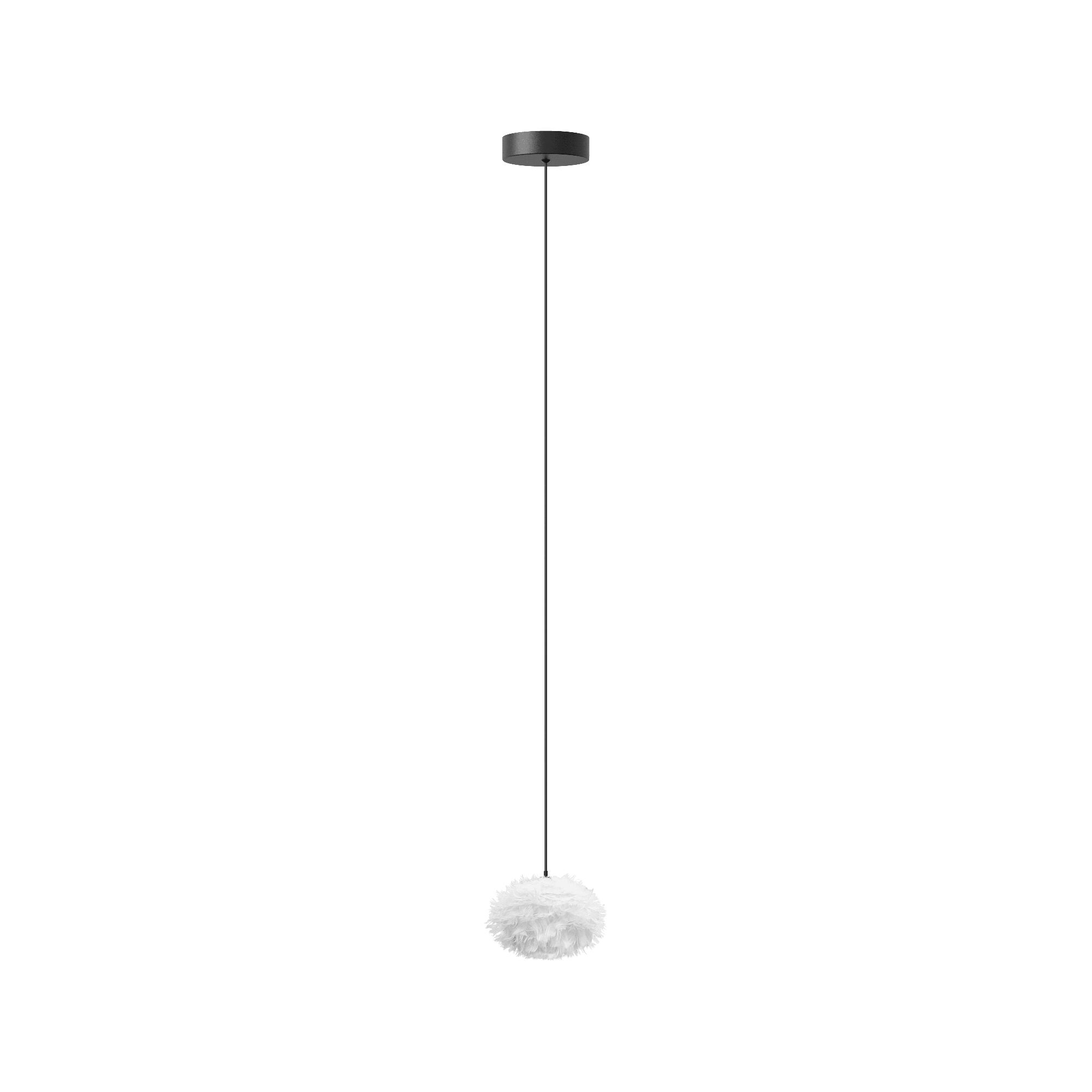 Eos Taklampe Med Baldakin Og Ledning Mini Nano Hvit