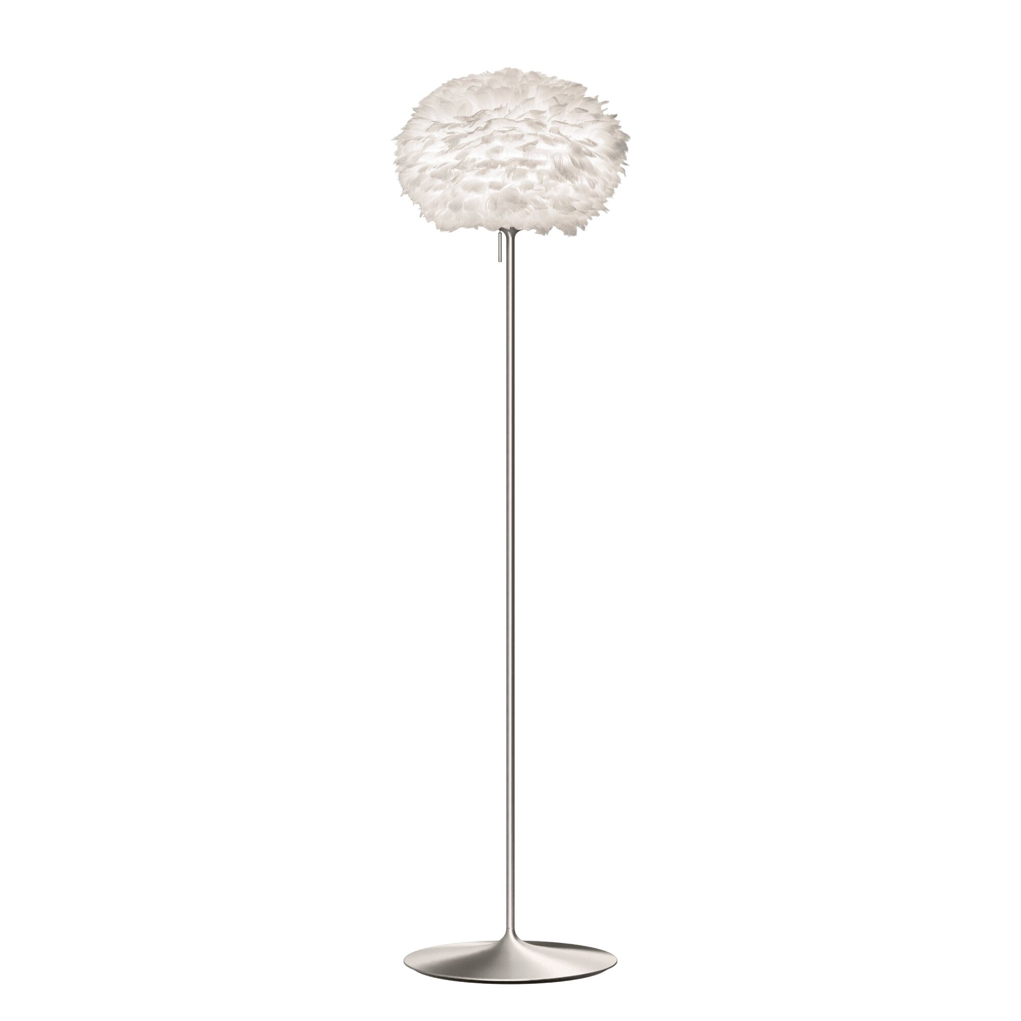 Eos Golvlampa Mellan Vit/St&aring;l