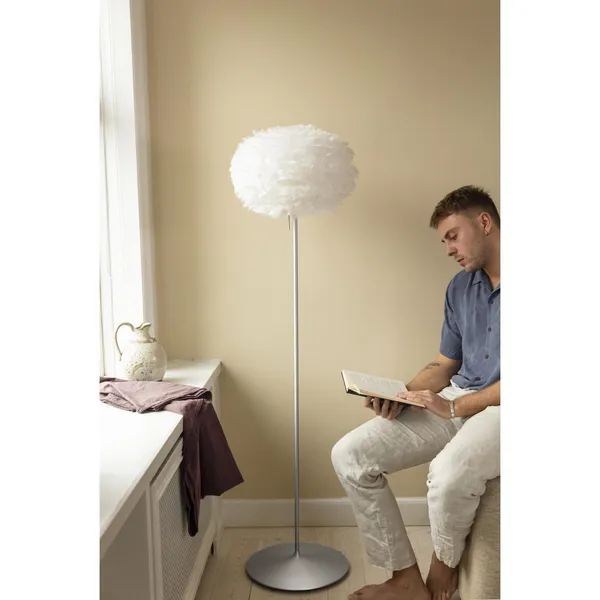 Eos Vloerlamp Medium Wit/Staal