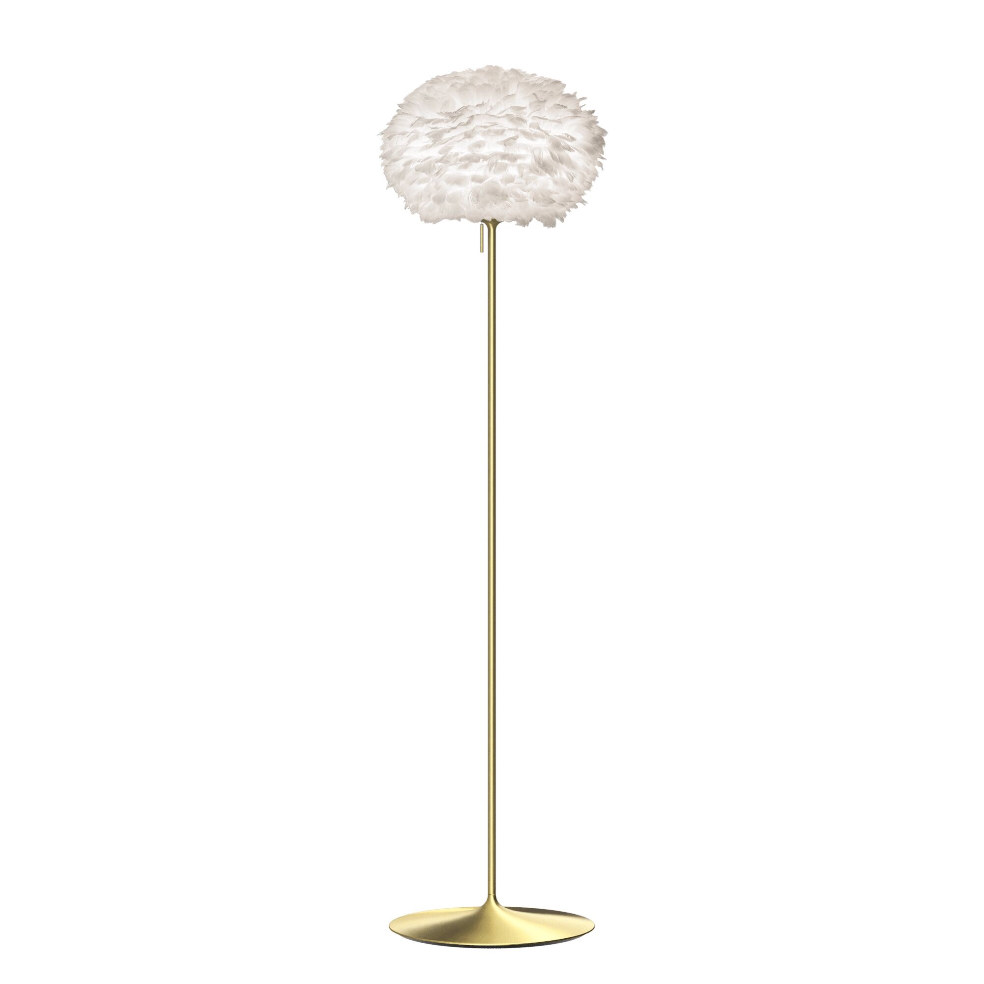Eos Golvlampa Mellan Vit/ M&auml;ssing