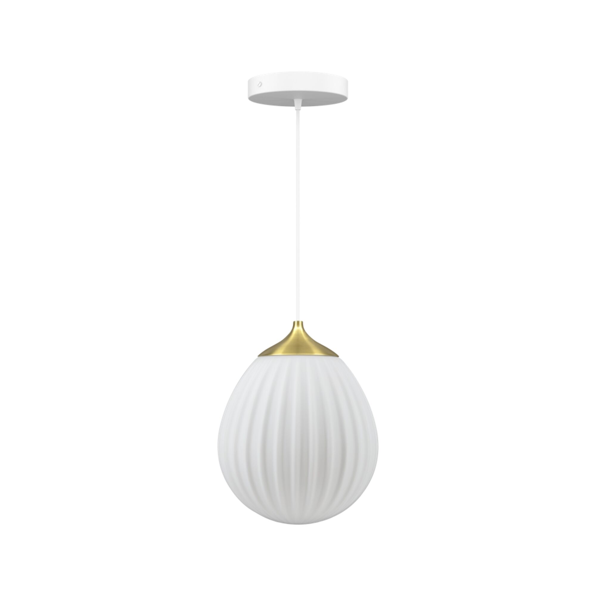 Around The World Taklampe Mini Messing/ Hvit