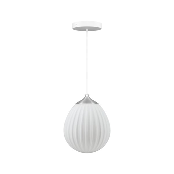 Around The World Taklampe Mini Stål/ Hvit