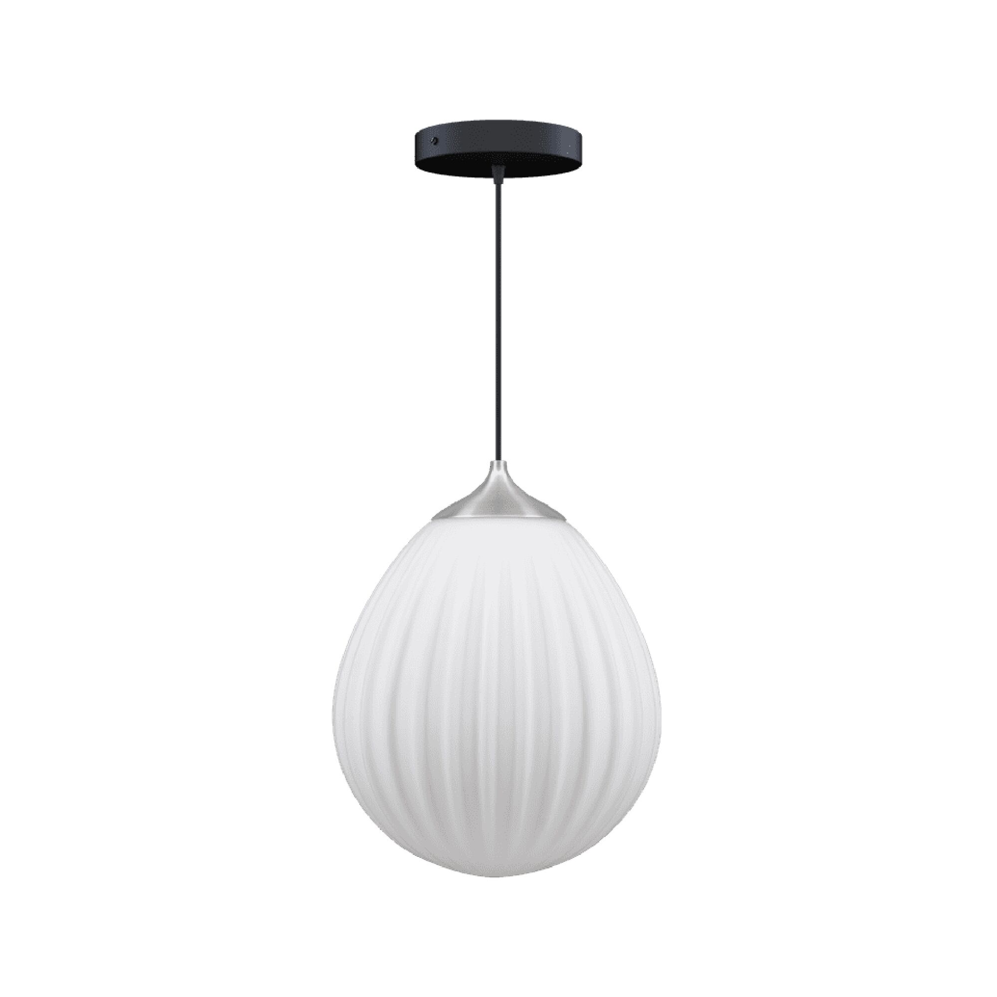 Around World Taklampe medium stål/ Sort