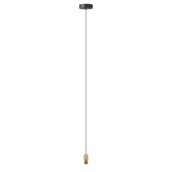 Brighter Days Quadra Pendant With Cord Brass