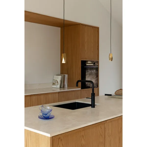 Brighter Days Quadra Pendant With Cord Brass