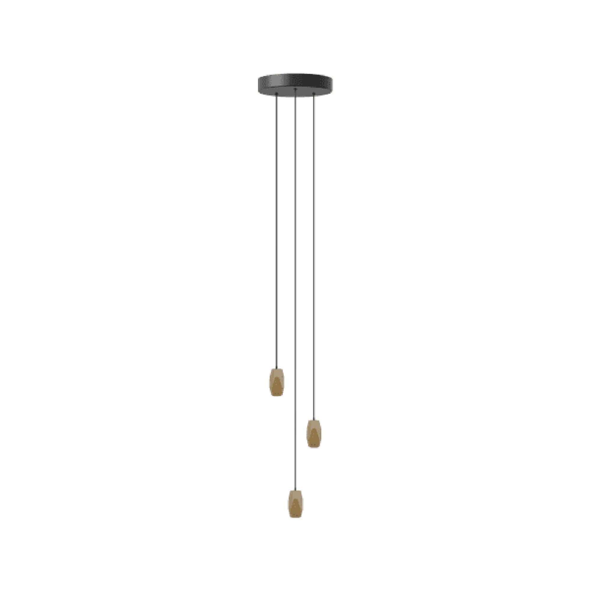 Brighter Days Hexa Taklampe med Cluster 3 i Messing