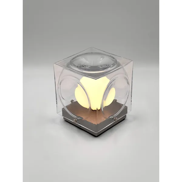Lampada Portatile Chant Trasparente/ Argento