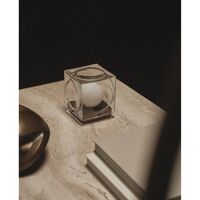 Lampada Portatile Chant Trasparente/ Argento