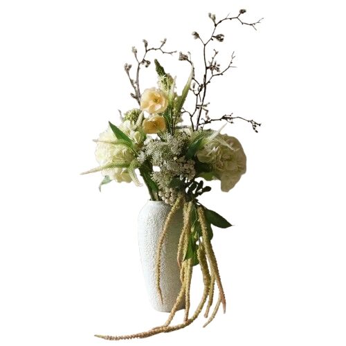 Ivory Cascade Buket Hvid