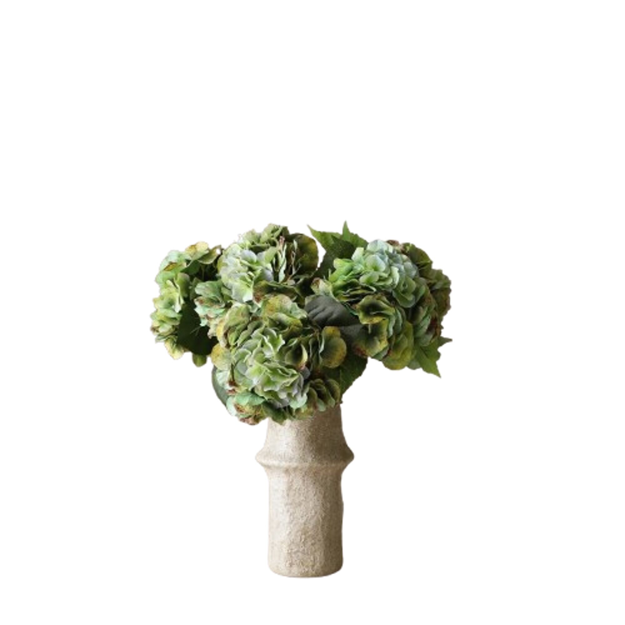 Bouquet d'hortensias Olive Vert