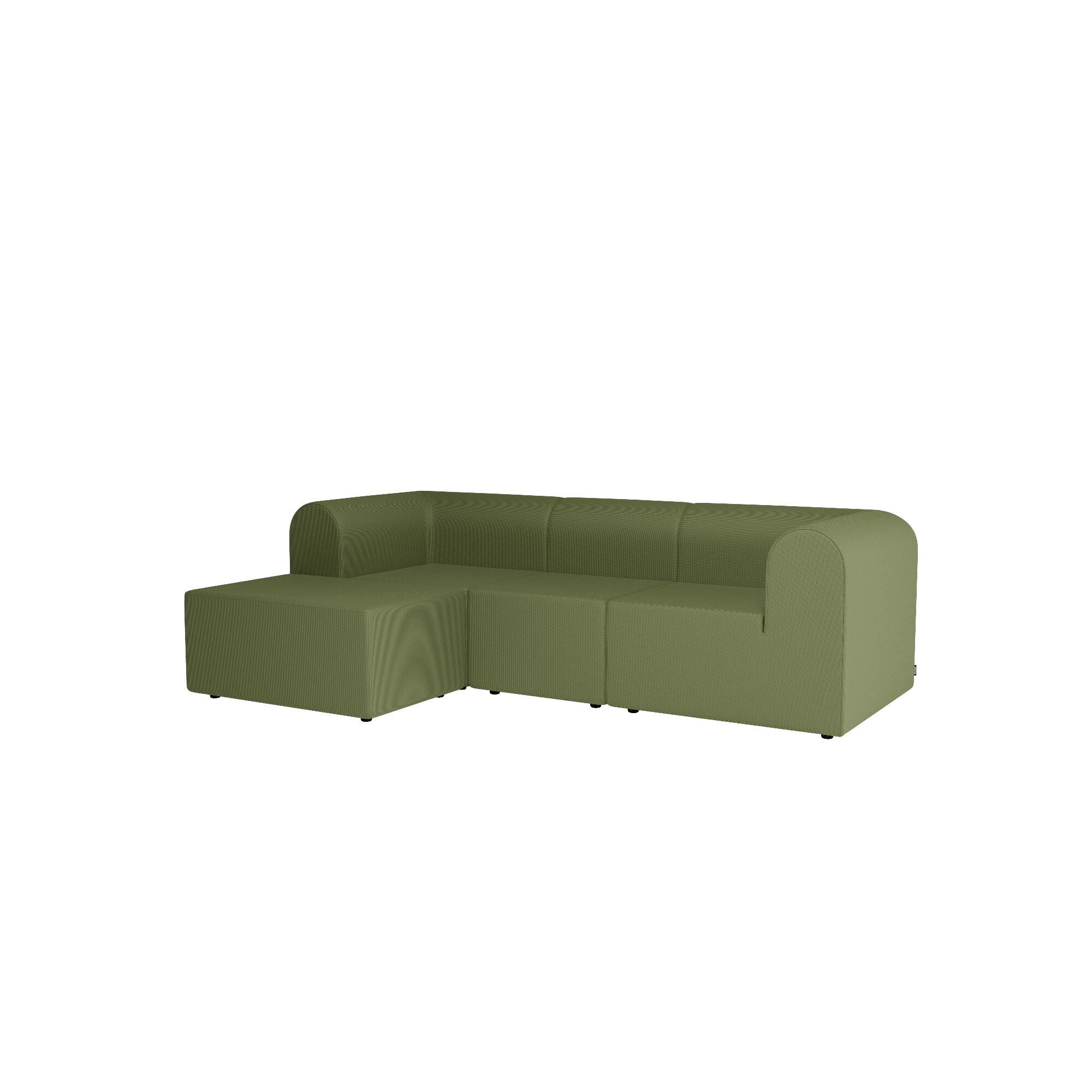 Paradigm 3-Personers Sofa Med Puf Venstre N68303-Nobel68303