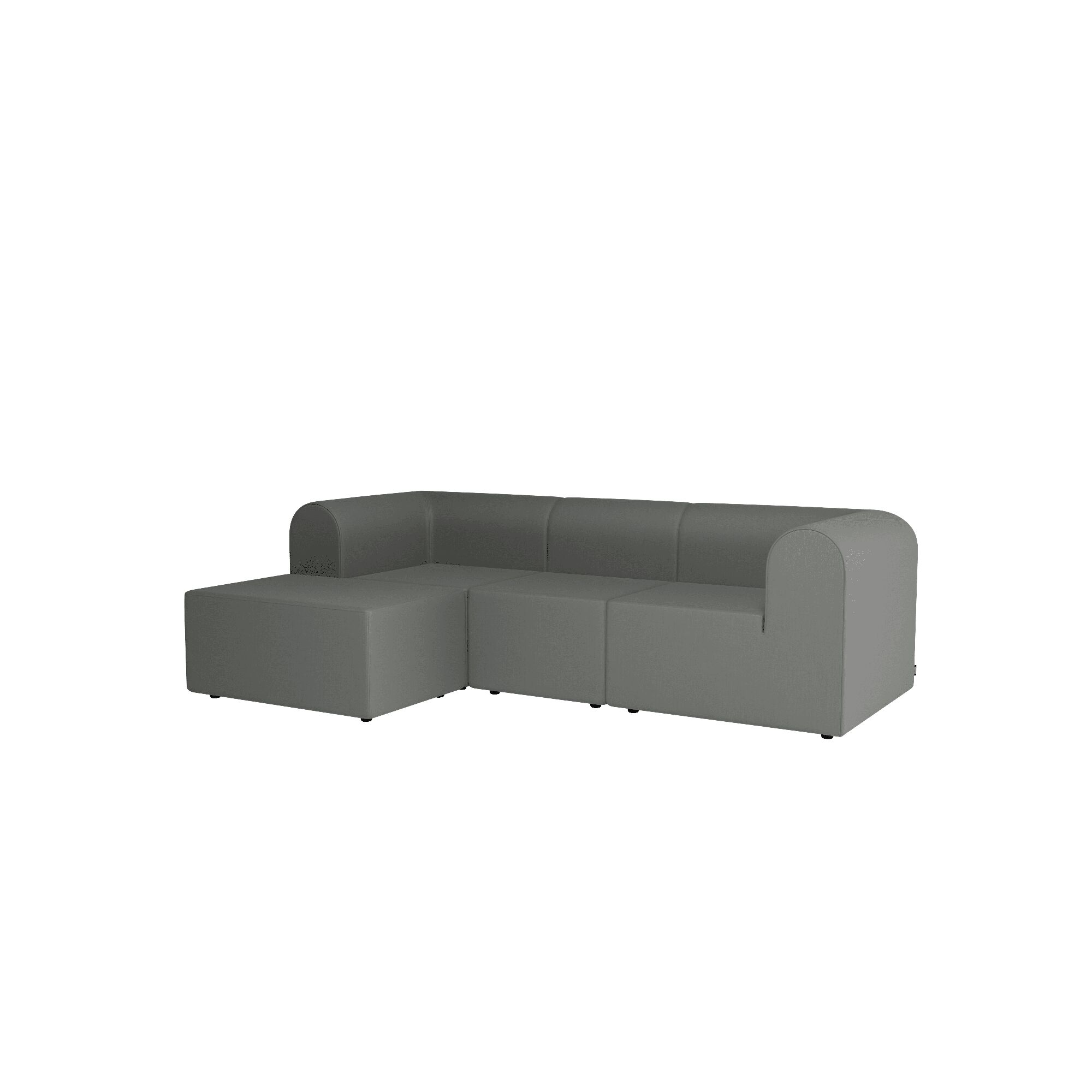 Paradigm 3-Personers Sofa Med Puf Venstre R123-Remix123