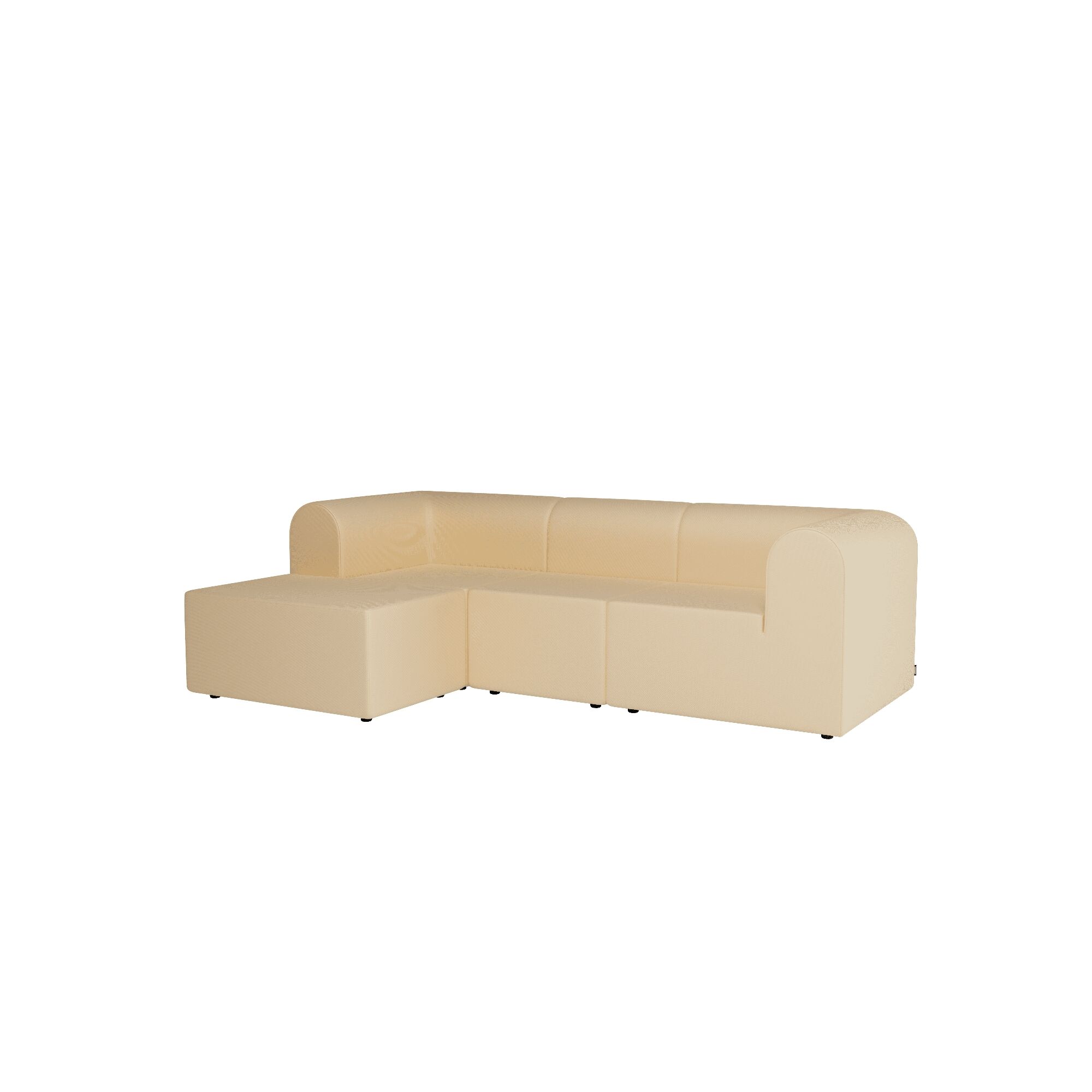 Paradigm 3-Personers Sofa Med Puf Venstre S240-Steelcut240