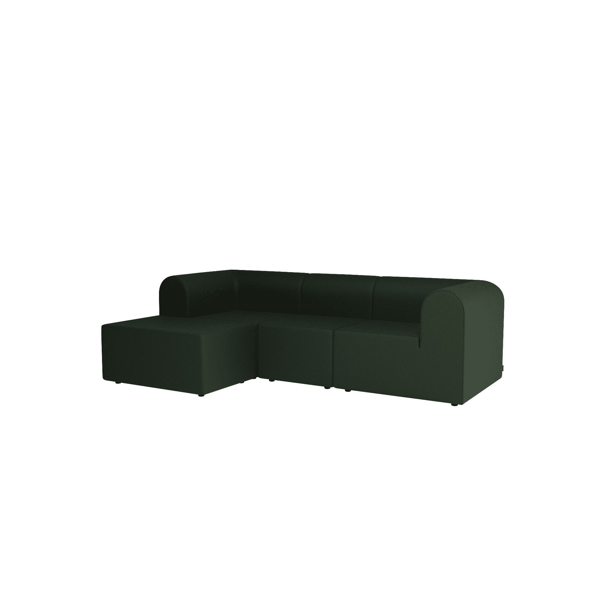Paradigm 3-Personers Sofa Med Puf Venstre S975-Steelcut975