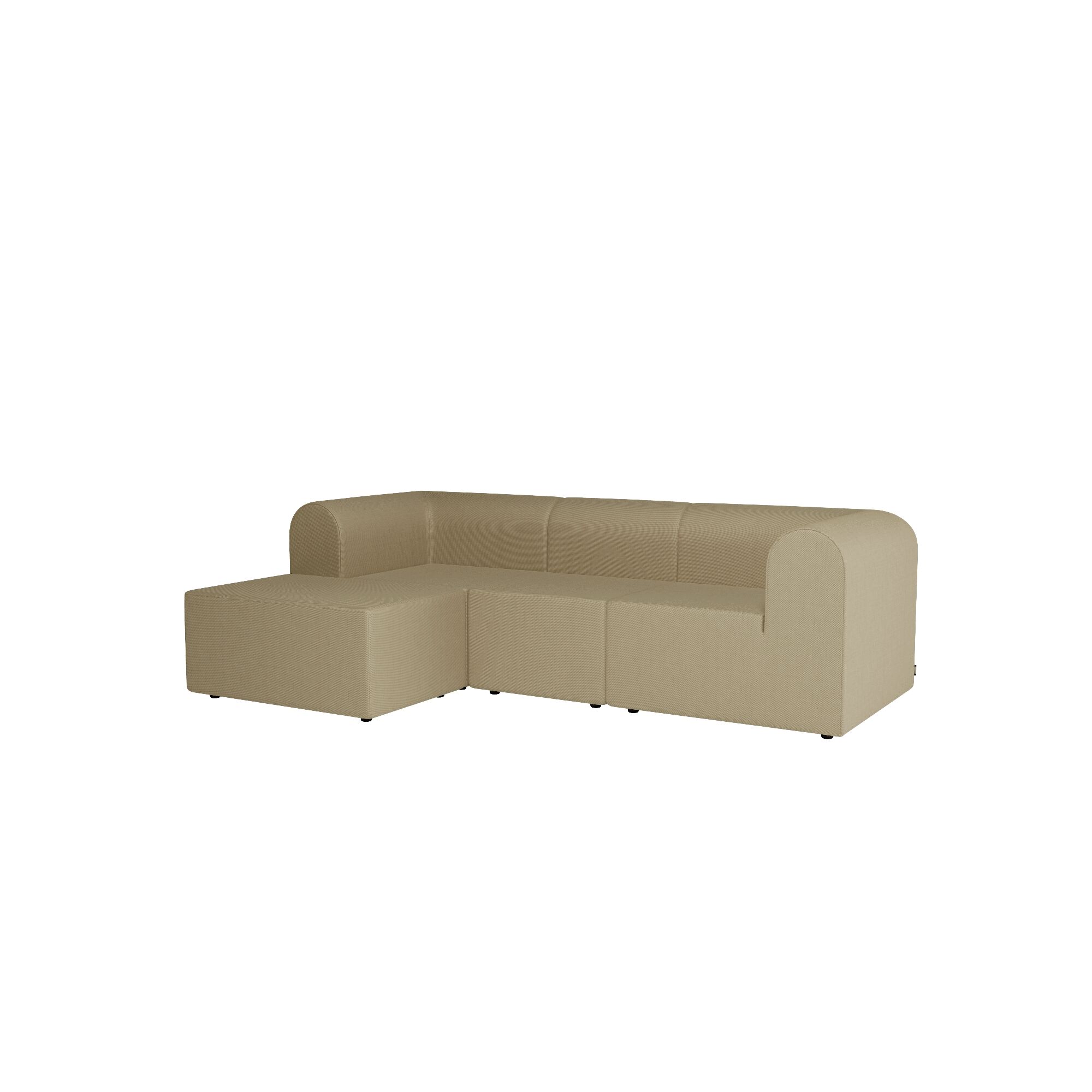 Paradigm 3-Personers Sofa Med Puf Venstre TC0210-Technicolour0210